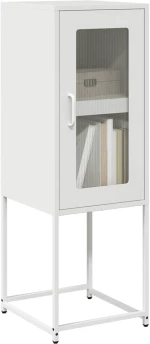 vidaXL Sideboard Λευκό 36x39x107 cm Ατσάλι ψυχρής έλασης