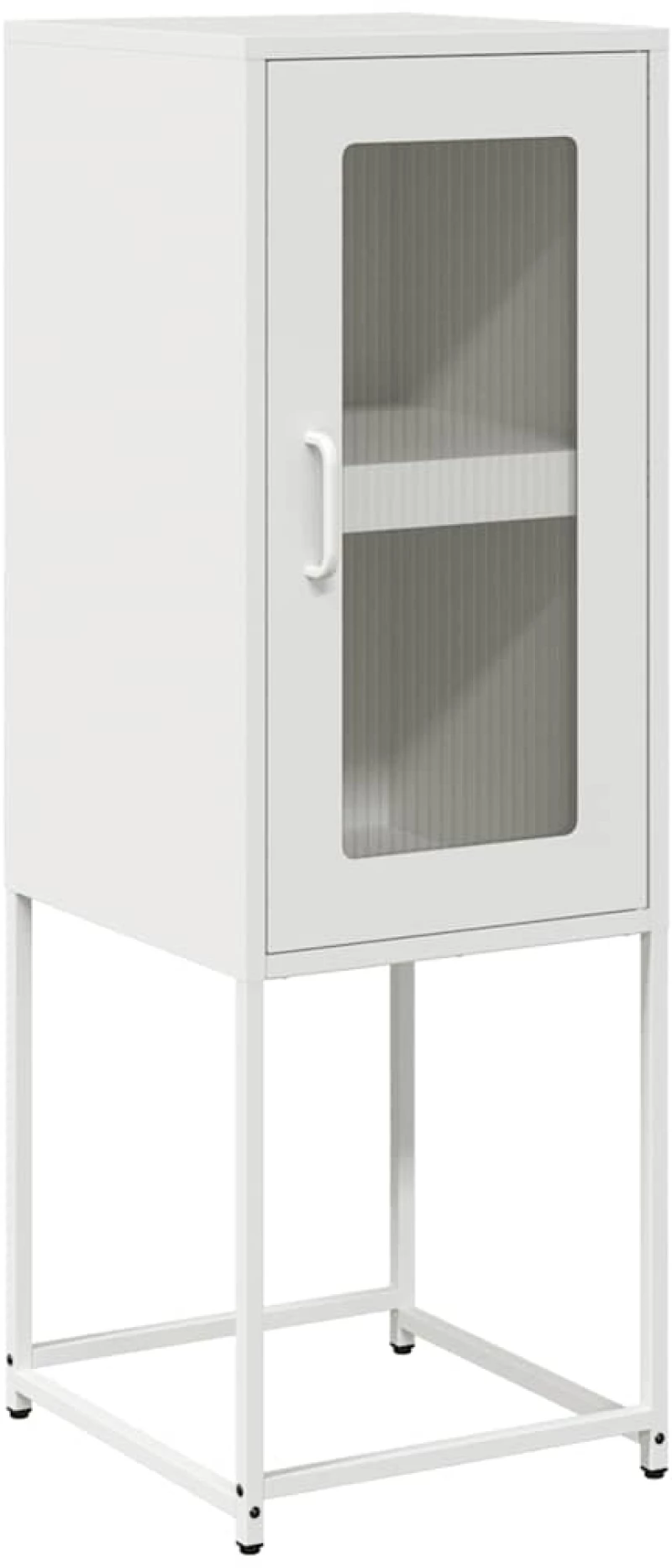 vidaXL Sideboard Λευκό 36x39x107 cm Ατσάλι ψυχρής έλασης