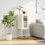 vidaXL Sideboard Λευκό 36x39x107 cm Ατσάλι ψυχρής έλασης