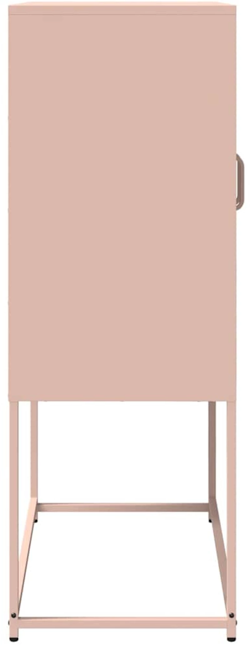 vidaXL Highboard Ροζ 68x39x107 cm Ατσάλι