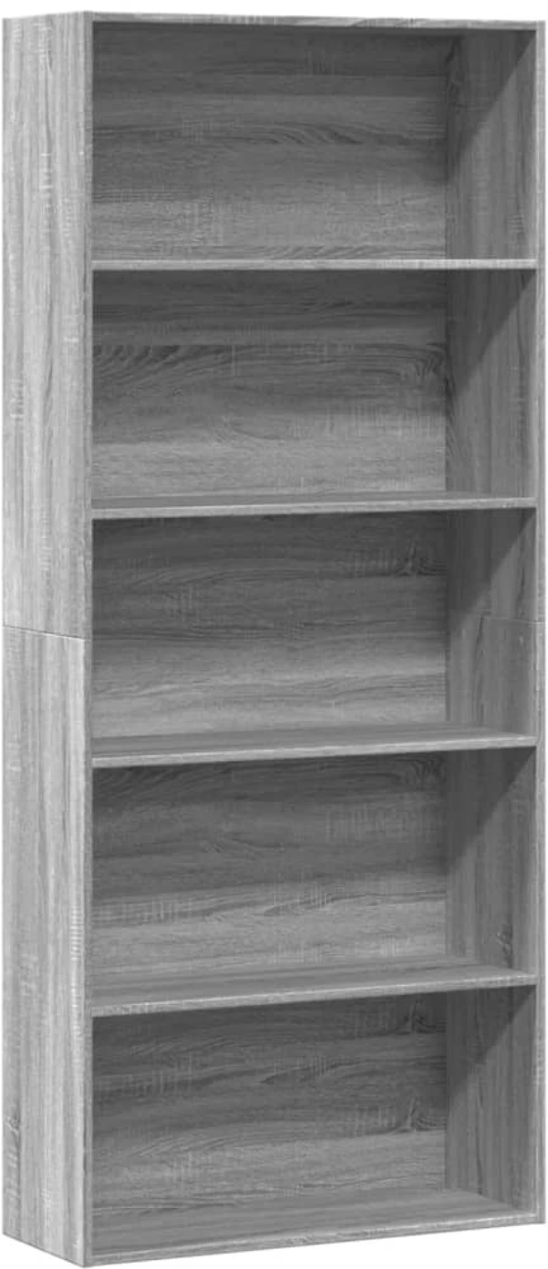 ντουλάπι βιβλίων vidaXL Γκρι Sonoma 80x30x189 cm Κατασκευασμένο ξύλο