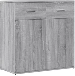vidaXL Βοηθητικά Ντουλάπια 2 Τεμ. Γκρι Sonoma 79x38x80 εκ. Επεξ. Ξύλο