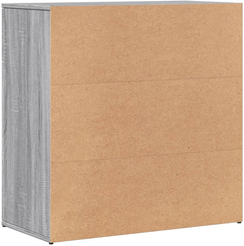vidaXL Βοηθητικά Ντουλάπια 2 Τεμ. Γκρι Sonoma 79x38x80 εκ. Επεξ. Ξύλο