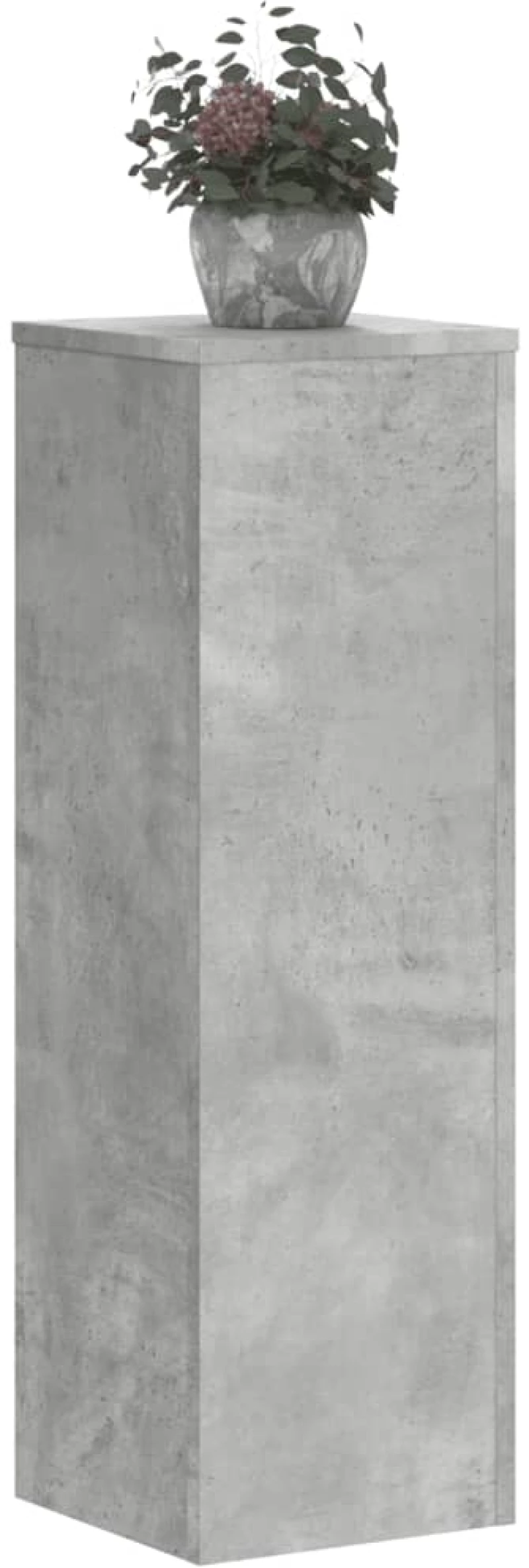 vidaXL Βάσεις Φυτών 2 τεμ. Γκρι Σκυρ. 25x25x80 εκ. Επεξεργασμένο Ξύλο