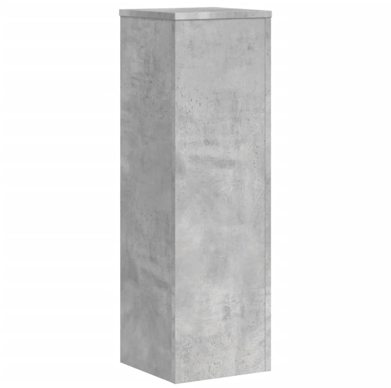 vidaXL Βάσεις Φυτών 2 τεμ. Γκρι Σκυρ. 25x25x80 εκ. Επεξεργασμένο Ξύλο