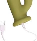 Ultra Soft Silicone Rotating Rabbit Vibrator - Spring Sage