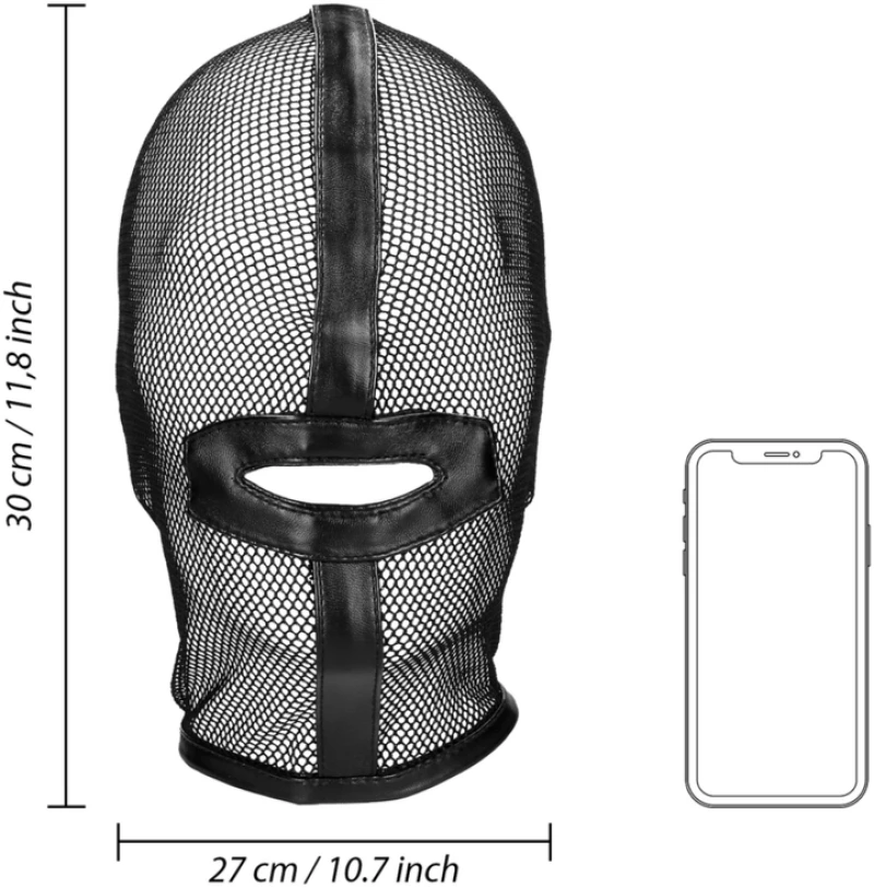 Ouch Fishnet Mask - Black