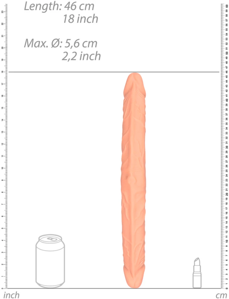 RealRock Double Dong 46cm Flesh