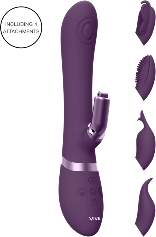 Etsu - Pulse Wave G-Spot Rabbit & Clitoral Stimulator - Purple *bulk