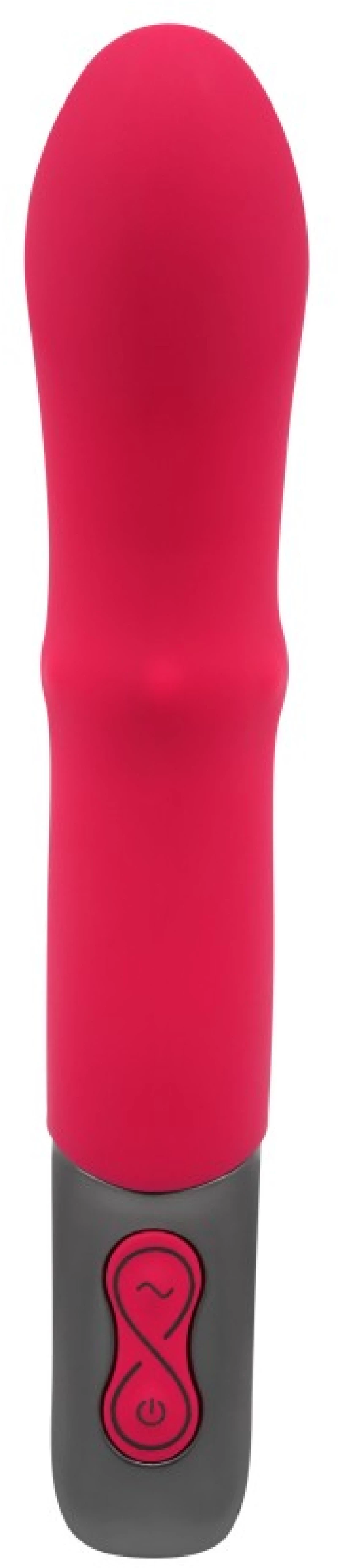 TITANZ 7" SILICONE RECHARGEABLE VIBRATOR IN IVORY PINK