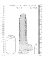 Realistic Dildo with Balls - 9"/ 23 cm