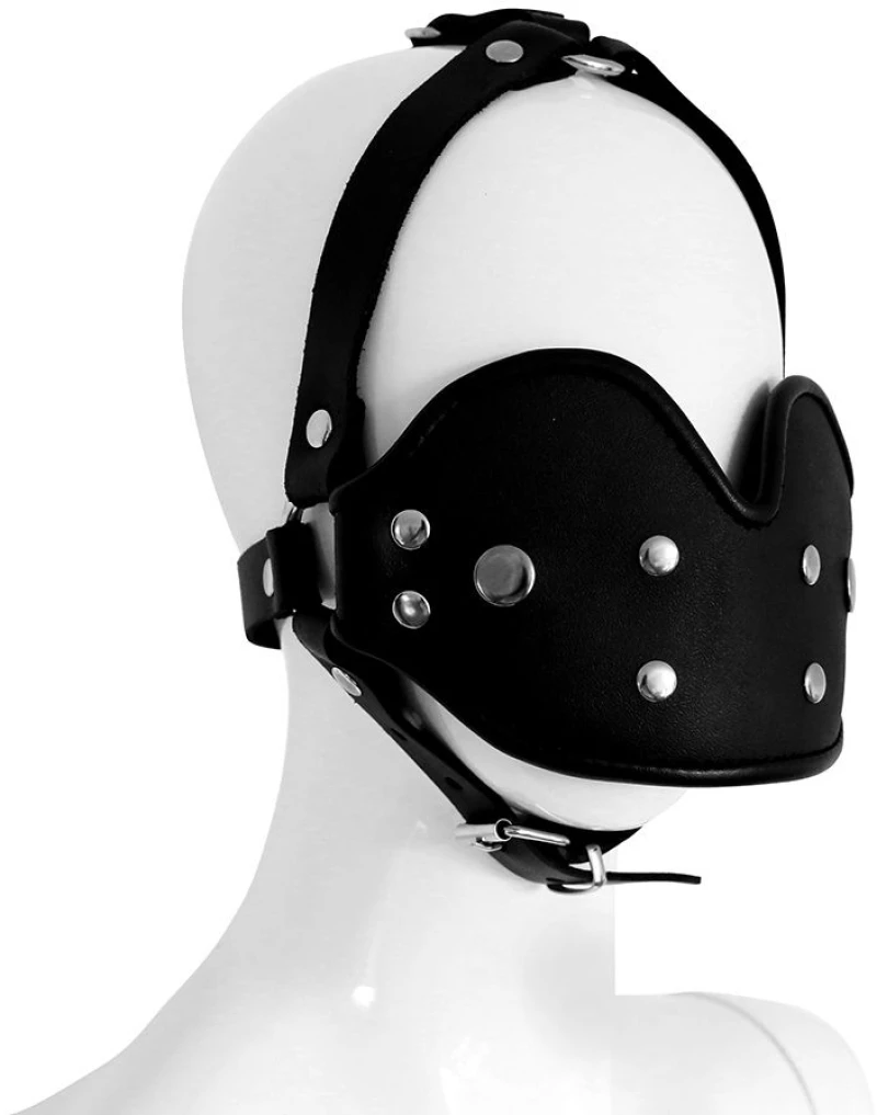Leather Head Mounted Mouth Gag