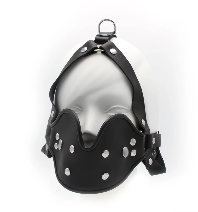 Leather Head Mounted Mouth Gag