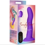 WAVE SILICONE VIBRATOR WITH PURPLE CONTROL