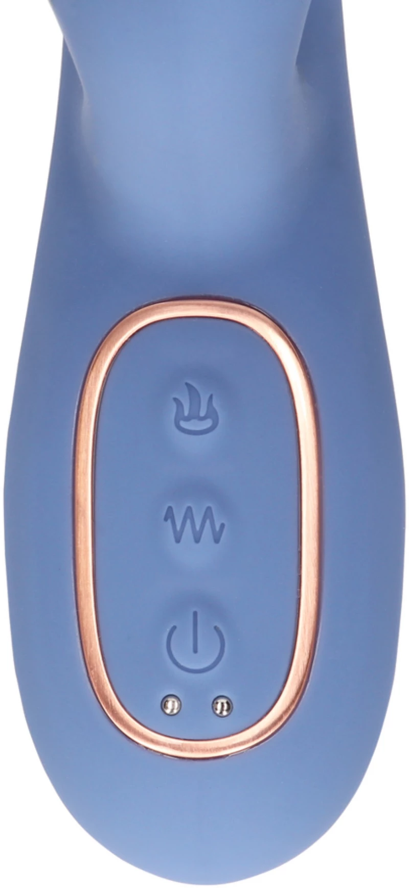 Warming Rotating Beads and Thrusting Rabbit Vibrator - Blue Nova