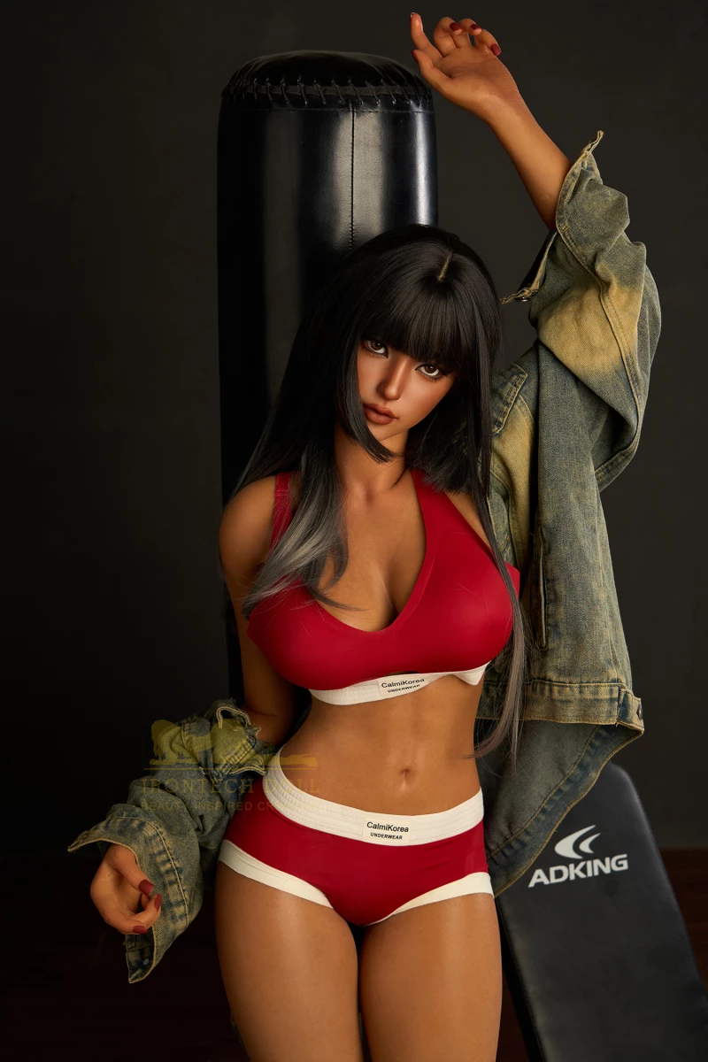 Silicone Sex Doll Big Boobs Caramel Skin 161cm