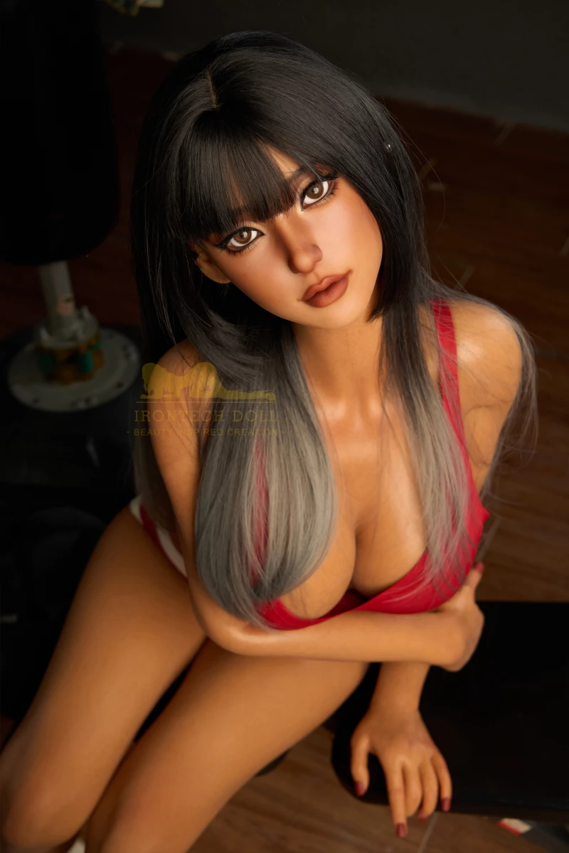 Silicone Sex Doll Big Boobs Caramel Skin 161cm