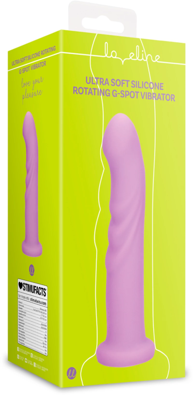 Ultra Soft Silicone Rotating G-Spot Vibrator - Lavender Spectacle