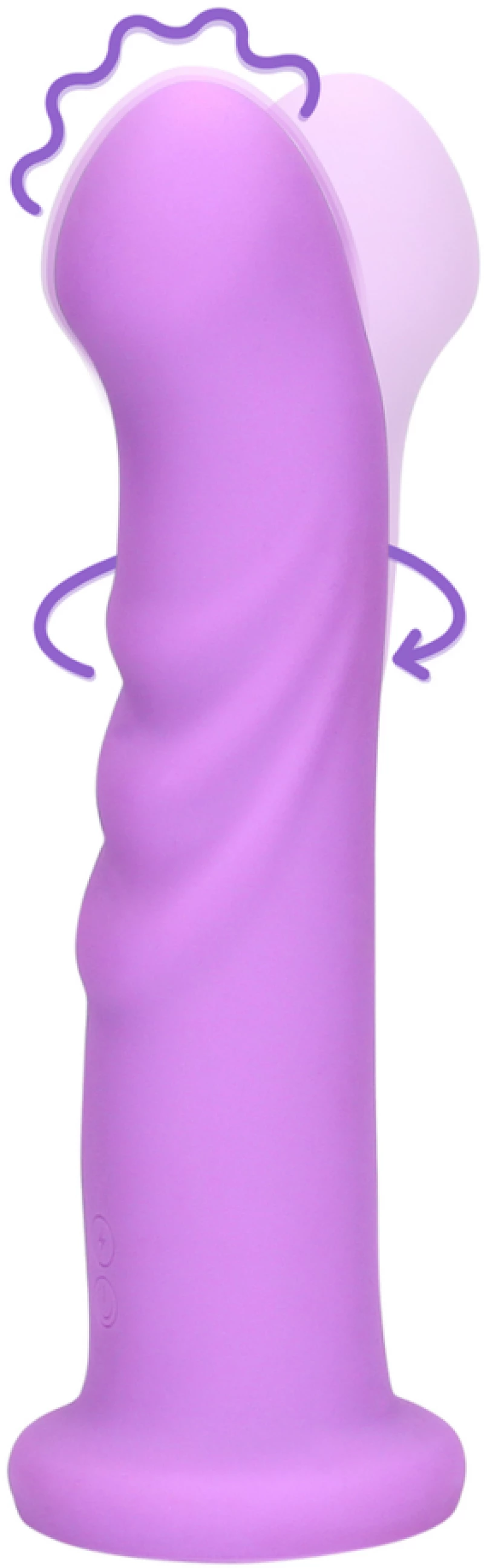 Ultra Soft Silicone Rotating G-Spot Vibrator - Lavender Spectacle