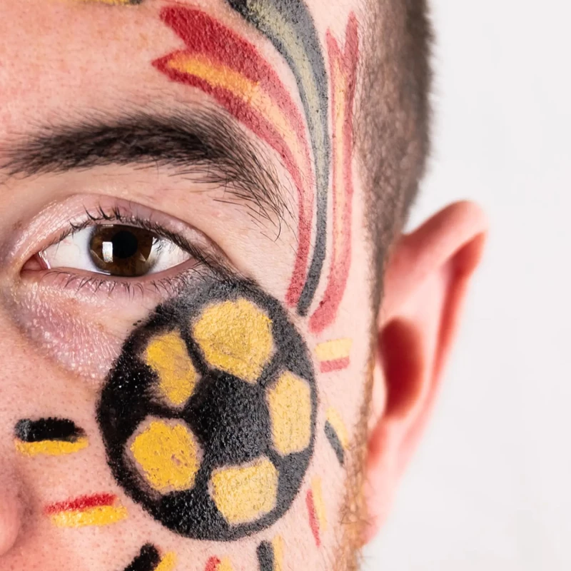 Σετ 3 Bio Μολύβια Face Painting Jumbo, Black - Yellow - Red - Namaki