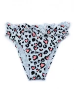 Παιδικό Bikini Tortue " Heart Prints"  S4-275-201-Λευκό/Μαύρο/Ροζ