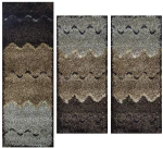 Χαλία σετ/3 brown 70x150cm 70x220cm Koulis Carpets QHT-168