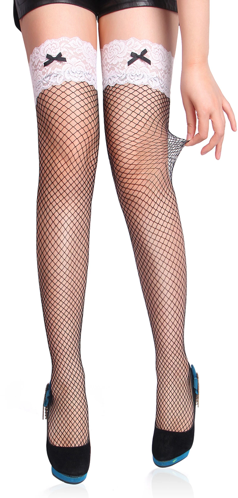 White and Black Sexy Stocking