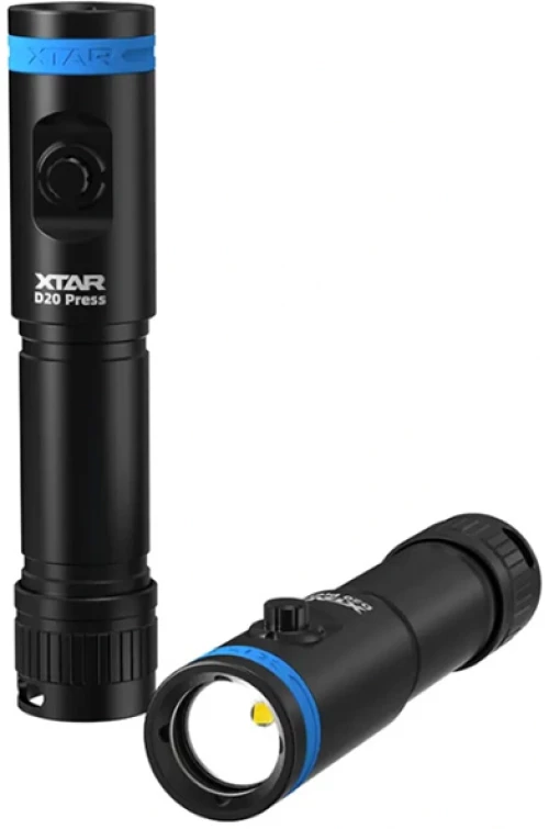 XTAR D20 Καταδυτικός Φακός Led Φωτεινότητας 1200lm Full Set IPX8