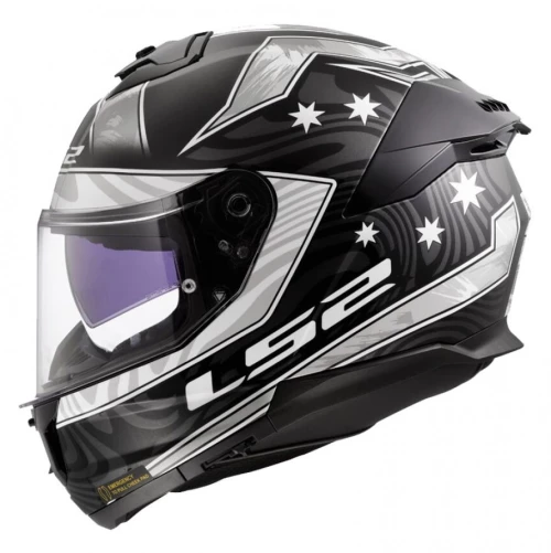 LS2 FF808 Stream II Galdam Gloss Black/White