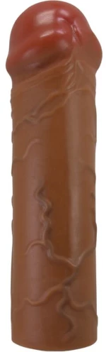 PRETTY LOVE - NILE PENIS SLEEVE WITH 2.5 CM EXTENSION MULATTO
