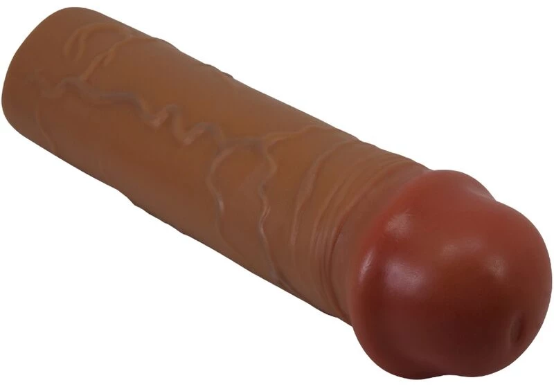 PRETTY LOVE - NILE PENIS SLEEVE WITH 2.5 CM EXTENSION MULATTO