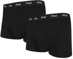 Ανδρικά boxer FILA - Μαύρα Βαμβακερά - Φαρδύ λάστιχο - 2Pack - Cotton