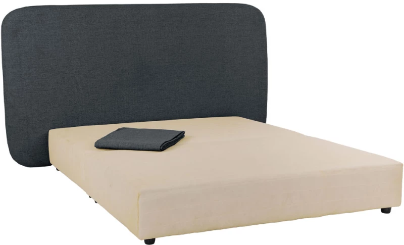 OVAL Κρεβάτι (Για Στρώμα 160x200cm) Ανθρακί 221x209x122cm 40-0017