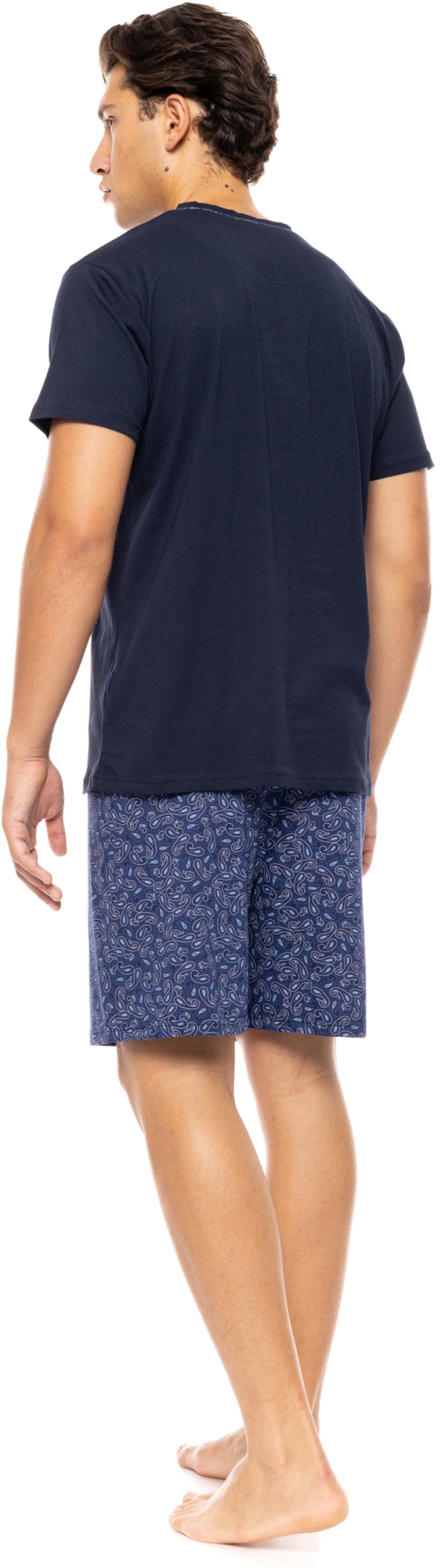 Ανδρική Καλοκαιρινή Πυζάμα Ulisse - V MIDNIGHT PAISLEY - Cotton
