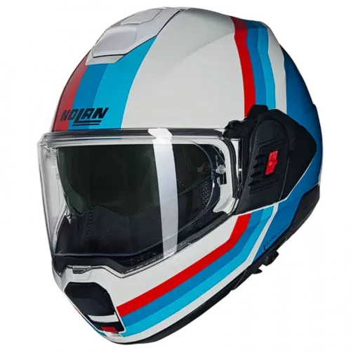 Nolan N120-1 Lineo White/Blue/Red 347