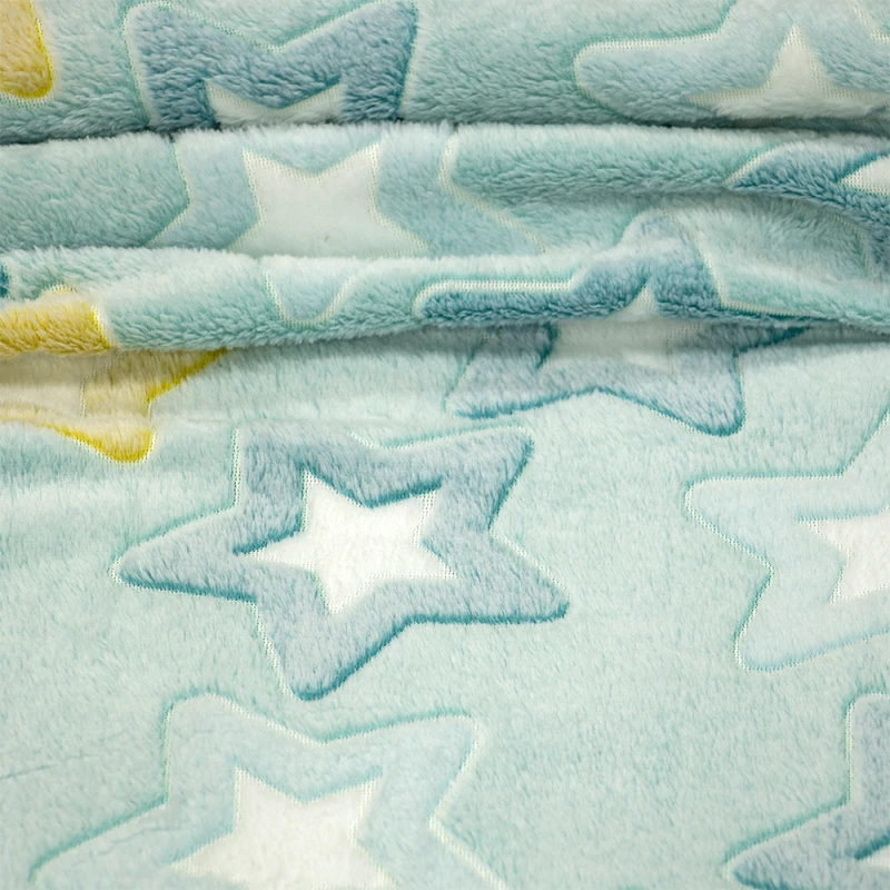 LINO ΚΟΥΒΕΡΤΑ FLEECE ΦΩΣΦΟΡΙΖΕ STER MINT 110X150