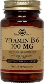 SOLGAR Vitamin Β6 100mg -100veg.caps