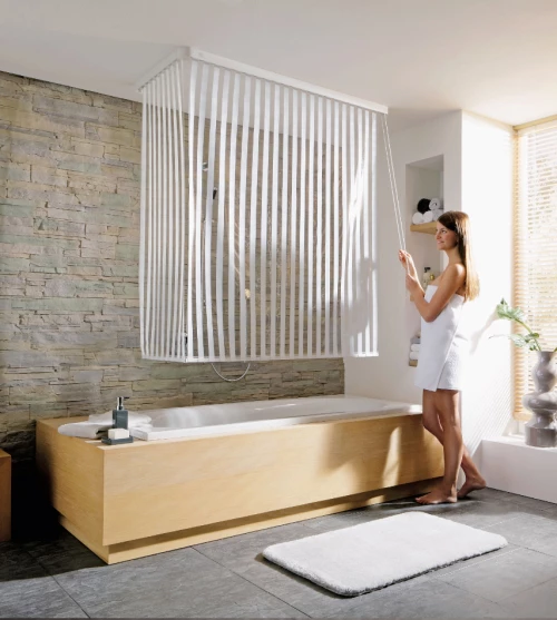 Κουρτίνα Μπάνιου Ρολό Ντους Stripes  138x62x240 εκ