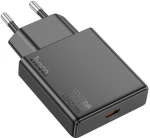 HOCO N37 DELGADO ΦΟΡΤΙΣΤΗΣ PD20W, 1 ΘΥΡΑ, ΜΑΥΡΟΣ