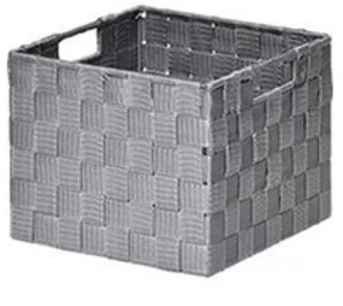 Καλάθι αποθήκευσης Polyester γκρι 22X22X18cm
