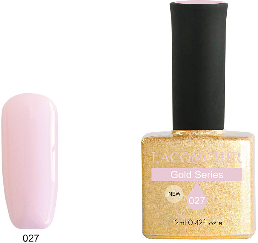 Lacomchir UV - LED Premium Gold 027 Frosty Pink 12ml