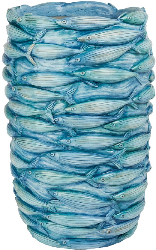 OCEAN ΒΑΖΟ 29x28x45 POLYRESIN ΜΠΛΕINTHEBOX