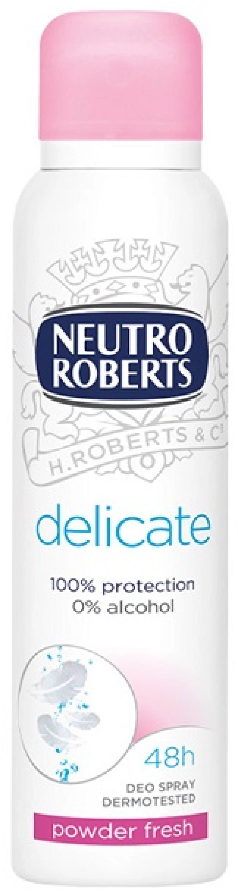 NEUTRO ROBERTS Delicate Powder Fresh Spray, Απαλό Αποσμητικό Σπρέι - 150ml