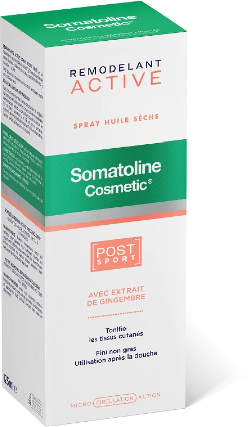 SOMATOLINE COSMETIC Active Dry Oil Spray Post Sport, Εντατικής Δράσης Σμίλευση - 125ml