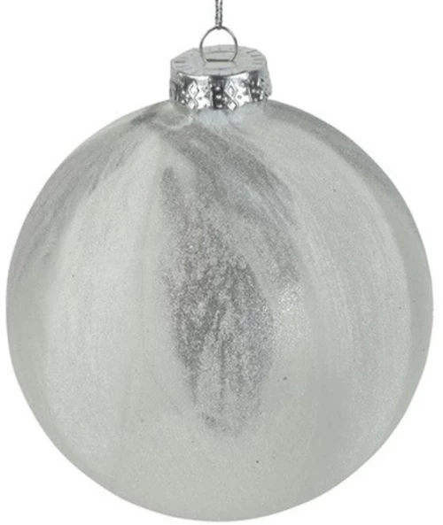 Μπάλα γυάλινο marble ρίγες Φ10cm