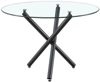 LIBERTA GEM ΤΡΑΠΕΖΙ ΔΙΑΦΑΝΟ 110x110x74