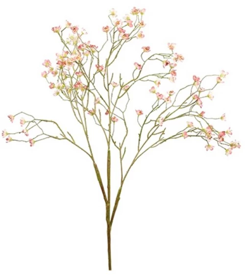 Κλαδί ροζ ανθάκια Η116,8cm