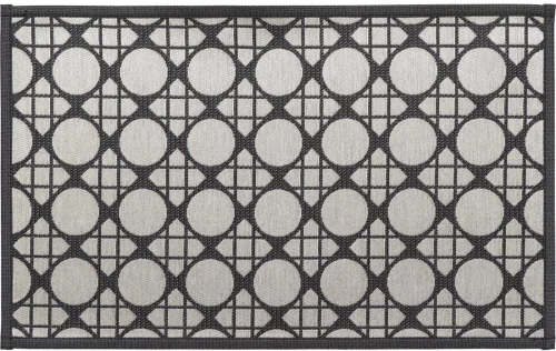 xαλί κουζίνας polyester/GEOMETRIK NOIR 50x80cm