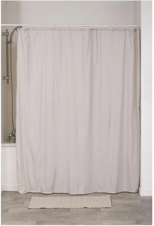 Κουρτίνα μπάνιου Polyester 180x200 μπεζ