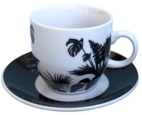 ΣΕΤ 6τεμ. ΦΛΙΤΖΑΝΙΑ ΚΑΦΕ 90cc JUNGLE LEAFS DG08-0227 - Max.Home®
